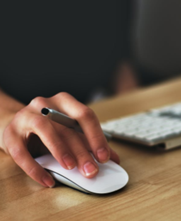 Using a computer mouse